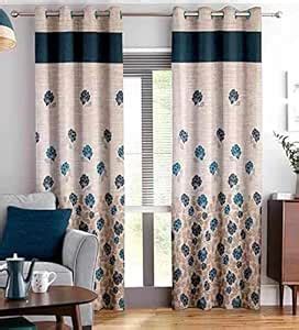 Buy Roy Fashion Glorious Floral Pattern Jacquard 7 Feet Long Door ...