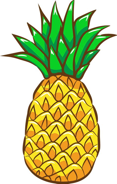 Pineapple png graphic clipart design 19613251 PNG