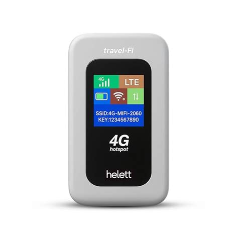 Helett® travelFi™ 4G LTE Portable WiFi Hotspot Dongle with 1.5" Screen ...