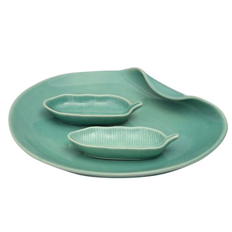 IPCLPL Ceramic Curved Platter – Frangipani Furniture