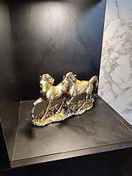 Buy INDICAST Resin Feng Shui 6" Running Horse Statue Handcrafted ...