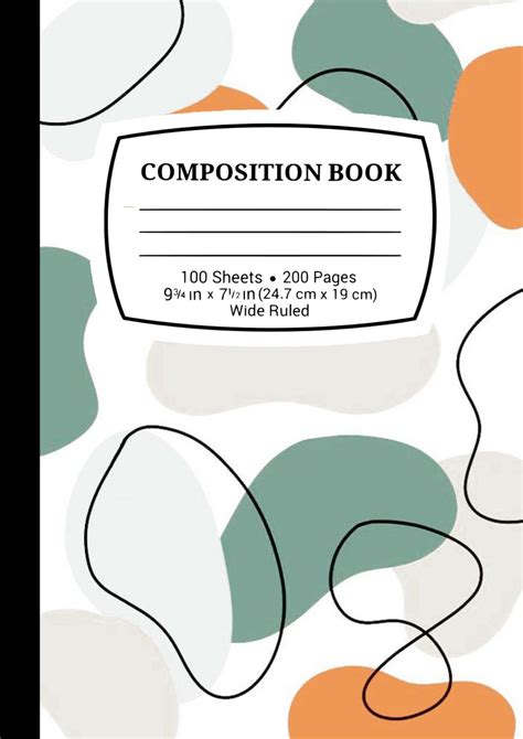 Composition Notebook Template