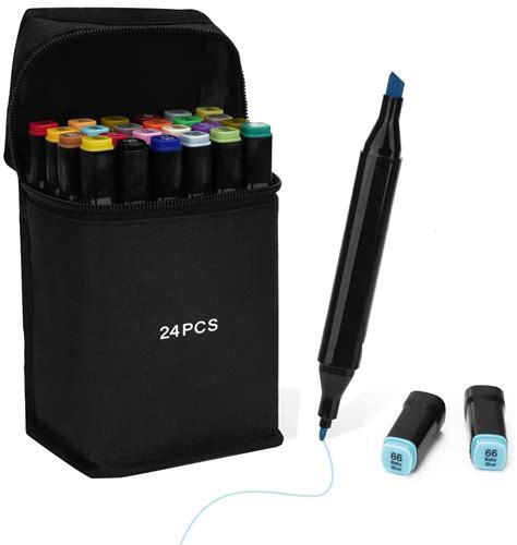Wynhard Alcohol Markers Dual Tip Art Markers 24 Color Marker Drawing ...