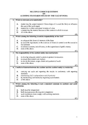 summary notes for CAG CPD1 EXAM - All India Audit and Accounts Officers ...