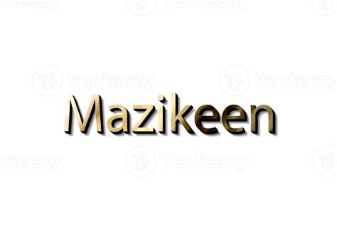 MAZIKEEN NAME 3D 15733155 PNG