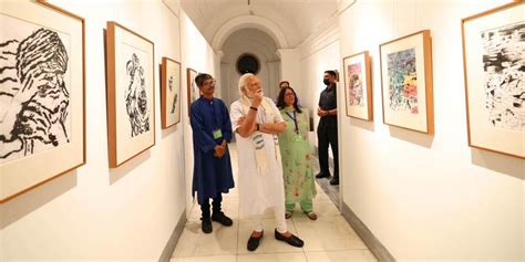 PM Modi visits ‘Jana Shakti’ exhibition at NGMA | NGMA | arts and culture