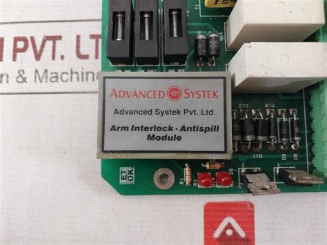 Advanced Systek 1651301 Pcb For Arm Interlock-anti Spill Module 230Vac ...