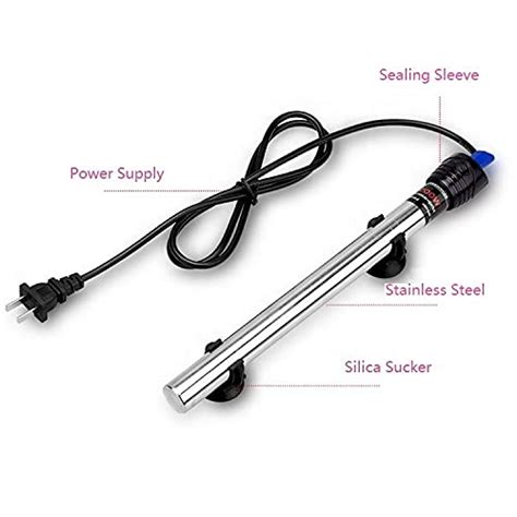 RS Electricals Break Proof Stainless Steel Rod Aquarium Fish Tank Heat ...