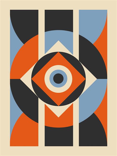 Art concept in Bauhaus style on Behance | Art prints, Abstract art ...