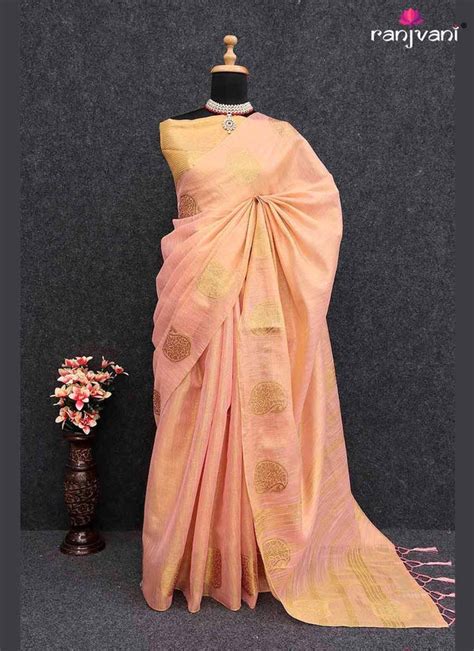 Original Tissue Silk Sarees with Zari Weaving saree – Ranjvani Sarees