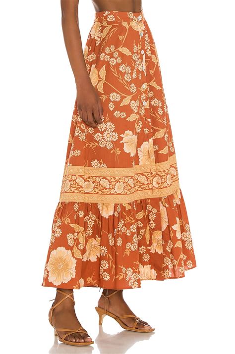 SPELL Sloan Maxi Skirt in Ochre | REVOLVE