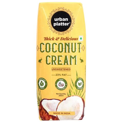 Organic Grocery USA - Urban Platter Unsweetened Coconut Cream