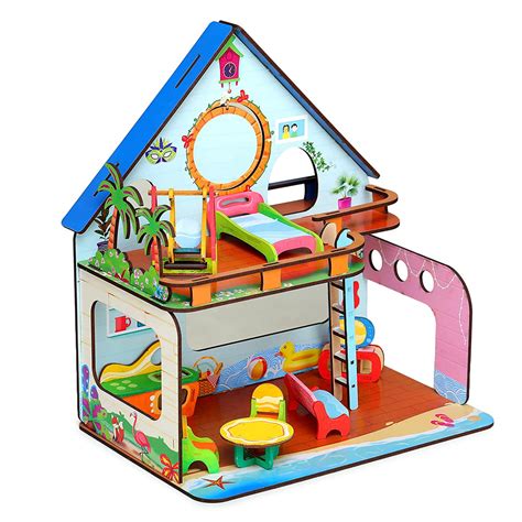 Webby Beachvilla The Weekend Escape Wooden Doll House – Webby Toys