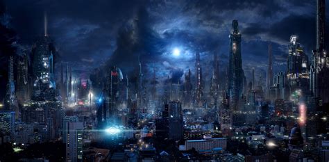 Future City 9 by rich35211 Sci Fi Wallpaper, City Wallpaper, Wallpaper ...