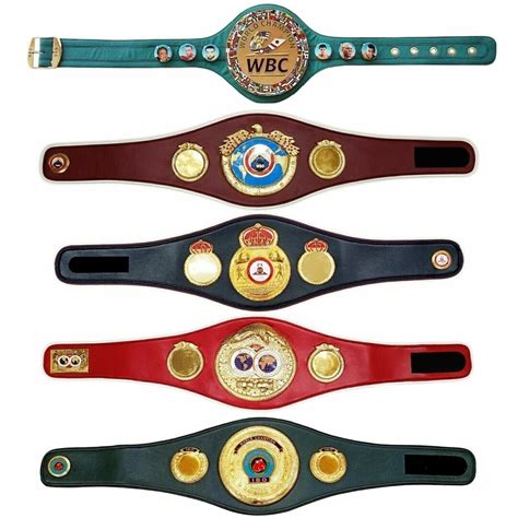 WBC, Ibf, Ibo, WBO, WBA Set of All Boxing Championship Title Belts ...