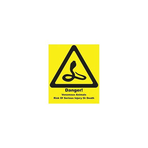 Buy Vinyl Stickers Caution Venomous Animals at Ubuy India