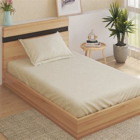 Buy Oxford Damask Cotton 200TC Printed 2Pcs Single Bedsheet Set from ...