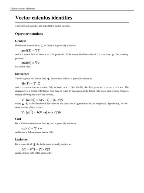 Vector Calculus Identities 的图像结果