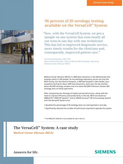 Laboratory Automation - Case Studies - Siemens Healthineers India