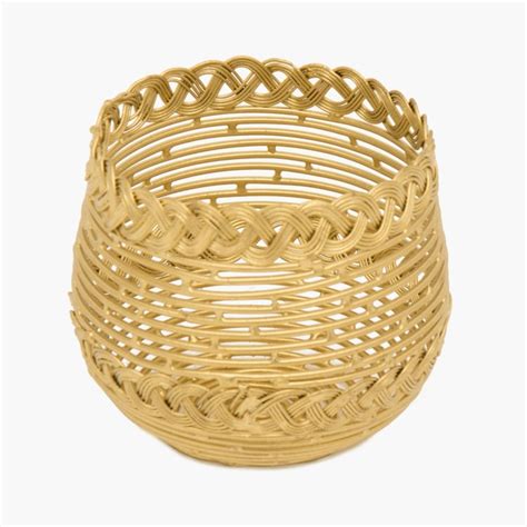 Buy Splendid Lumia Woven Textured Candle Holder from Home Centre at ...