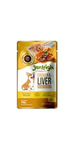 JerHigh Chicken Grilled in Gravy Wet Dog Food for All Life Stages - 120 ...