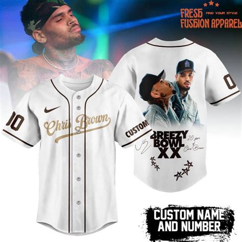 Chris Brown Breezy Bowl XX Baseball Jersey - FreshFusionApparel