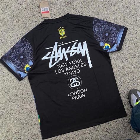 Nike Stussy Brazil jersey #BrazilianFootball... | Depop
