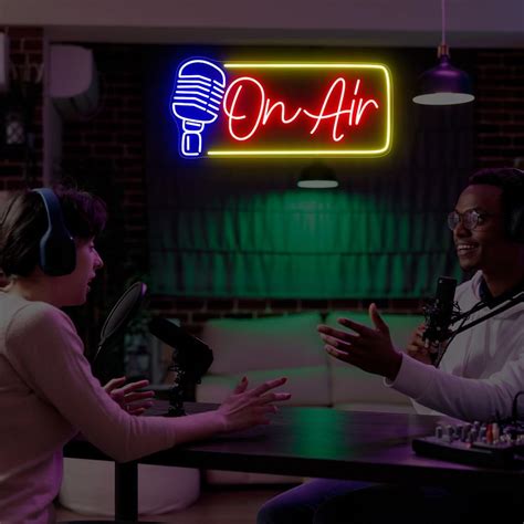 On Air Led Neon Sign Podcast Studio Neon Fall decor Summer Signs Happy ...