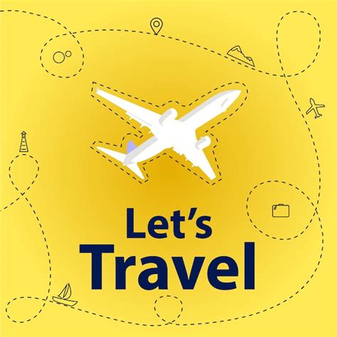 Premium Vector | Lets travel