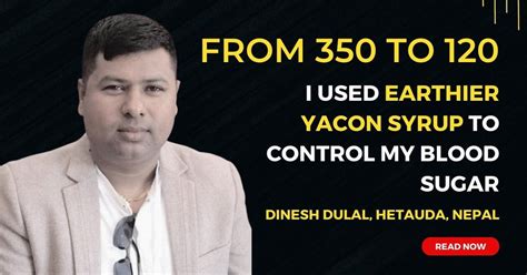 Blood Sugar From 350 to 120 Using Earthier Yacon Syrup! – Yacon India