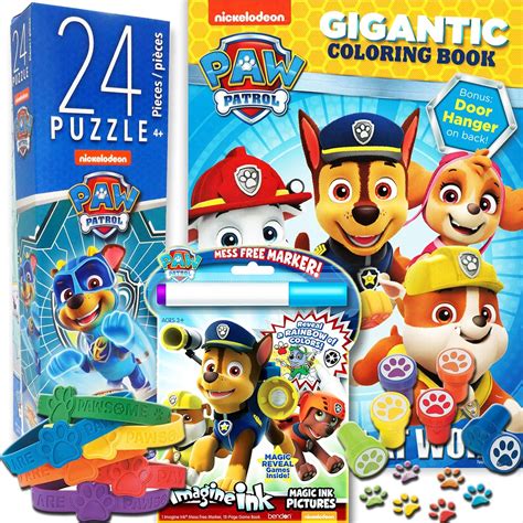 Buy Paw Patrol 5 in 1 Coloring and Activity Play Set with Imagine Ink ...