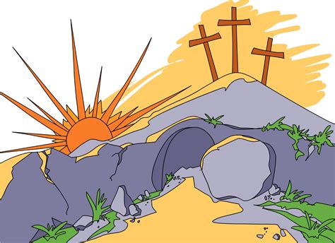 Easter Resurrection Cross Clip Art
