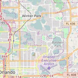 Central Florida Orlando Zip Code Map