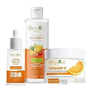 Orgaglo Natural Vitamin C Complete Face Care Kit-Vitamin C Face Wash ...
