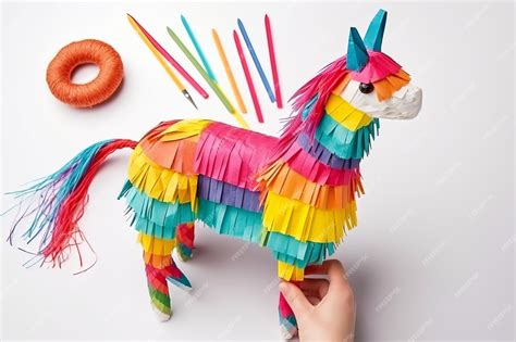 Premium Photo | Crafty Fun StepbyStep Guide to Making a DIY Cinco de Mayo Mexican Pinata Llama ...