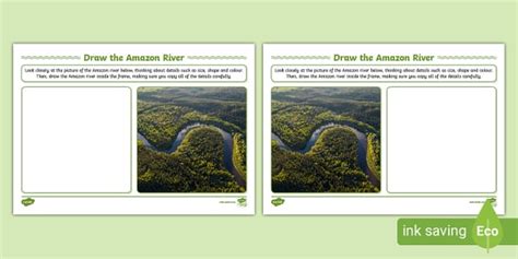 Draw the Amazon River Worksheet