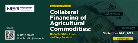 Online workshop on "Collateral Financing of Agricultural Commodities ...