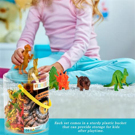 THE TWIDDLERS 90 Toy Dinosaurs, Jurassic Creatures Play Tub- Buy Online ...