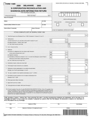 Fillable Online revenue delaware state of delaware form 1100s payment ...