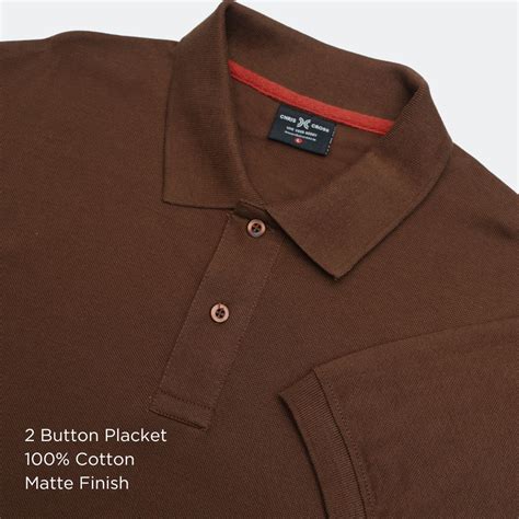 Chocolate Brown Polo Collar T-Shirt – ChrisCross.in