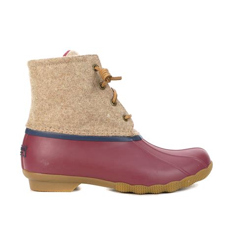 Sperry Women's Saltwater Wool Tan Duck Boots - WOOKI.com