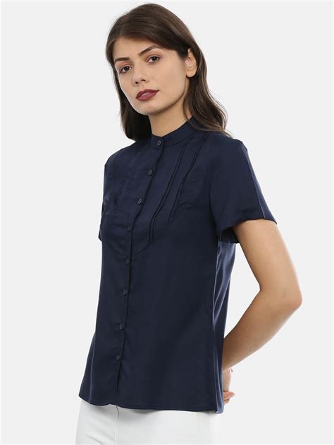 Blue Pleated Top - IDK Couture – IDK® Couture