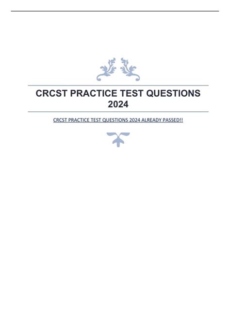 Crcst Practice Questions 的图像结果