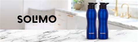 Amazon Brand - Solimo Stainless Steel Sipper Water Bottles | Set of 2 ...