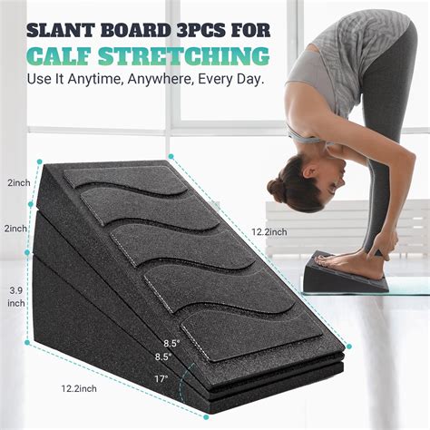 Snapklik.com : Slant Board For Calf Stretching, 5 Adjustable Angles ...