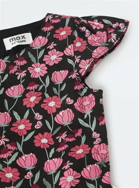 Buy Girls Floral Print A-line Belted Dress Online at just Rs. 599.0 ...