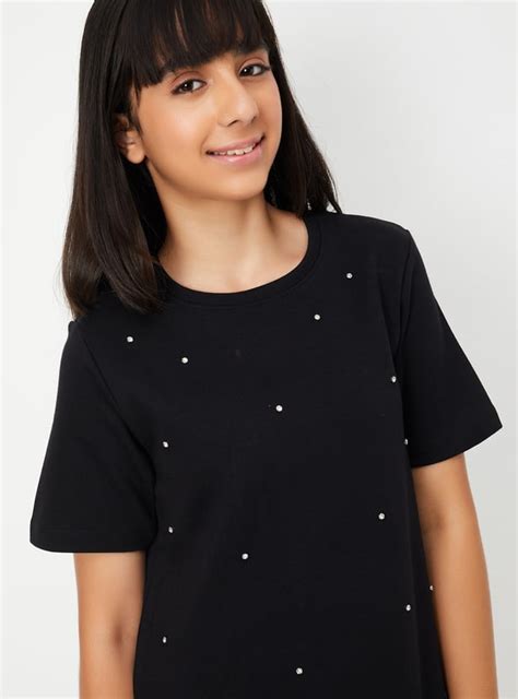 Buy Girls Embellished Shift Dress Online at just Rs. 799.0 ...