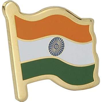 Buy Selling Uniqness Metal Waving Indian Flag with Gold Finish National ...