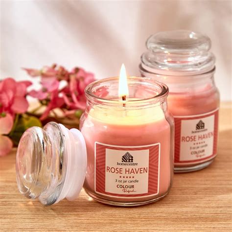 Buy Colour Refresh Set of 2 Rose Haven Scented Jar Candles from Home ...