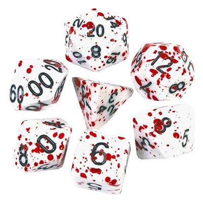 Buy Blood Splatter Dice for Pen and Paper Role Playing Board Games, DND ...